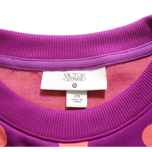 Victor Glemaud X Target Size XS Polka Dot Tunic Dress Purple - Picture 9 of 10